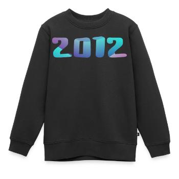 Geburtstagsgeschenk 2012 Jahrgang 2012 Retro 2012 - Kinder Premium Organic Sweatshirt - Schwarz - Vorne - AI Model Kid Female (0cm)