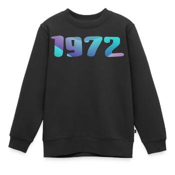 1972 Geburtstagsgeschenk Vintage 1972 Retro 1972 - Kinder Premium Organic Sweatshirt - Schwarz - Vorne - AI Model Kid Female (0cm)