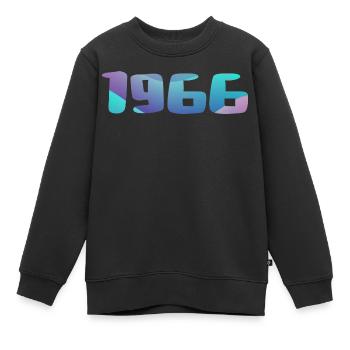 1966 Geburtstagsgeschenk Vintage 1966 Retro 1966 - Kinder Premium Organic Sweatshirt - Schwarz - Vorne - AI Model Kid Female (0cm)
