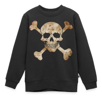 Piratenflagge - Kinder Premium Organic Sweatshirt - Schwarz - Vorne - AI Model Kid Female (0cm)