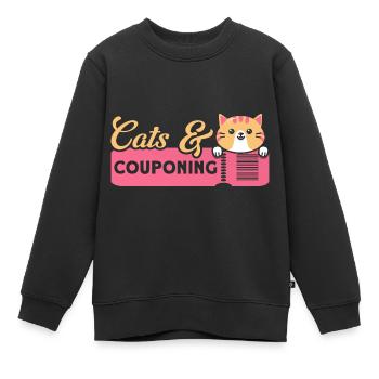 Coupon Shopper Discount Couponer Vente à prix réduit - Sweat Premium enfant bio - noir - Devant - AI Model Kid Female (0cm)