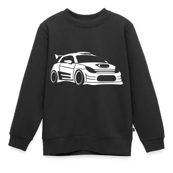 Rallye-Fahrzeug - Kinder Premium Organic Sweatshirt - Schwarz - Vorne - AI Model Kid Female (0cm)
