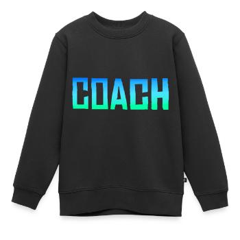 Entraîneur Entraîneur - Sweat Premium enfant bio - noir - Devant - AI Model Kid Female (0cm)