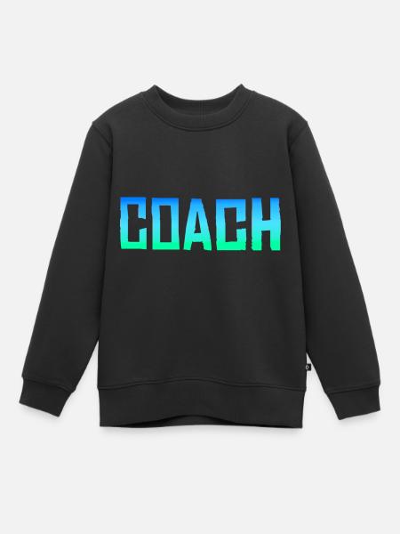 Entraîneur Entraîneur - Sweat Premium enfant bio - noir
