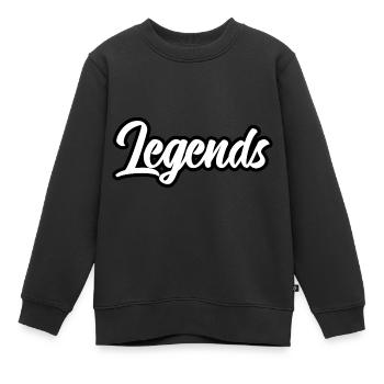 Légendes - Sweat Premium enfant bio - noir - Devant - AI Model Kid Female (0cm)
