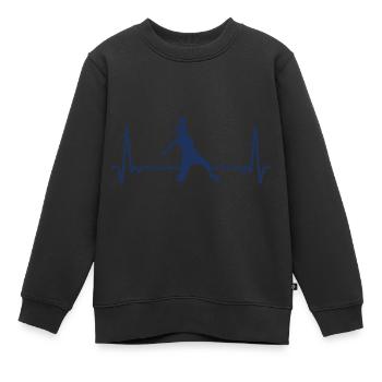 Handball handball joueuse de handball - Sweat Premium enfant bio - noir - Devant - AI Model Kid Female (0cm)