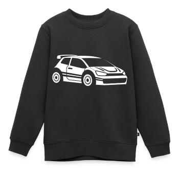 Rallye-Fahrzeug - Kinder Premium Organic Sweatshirt - Schwarz - Vorne - AI Model Kid Female (0cm)