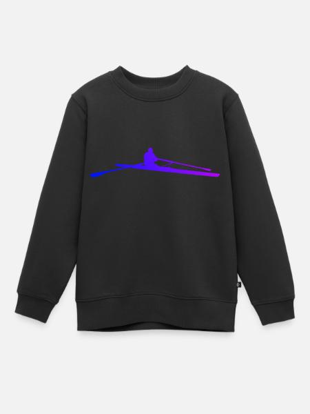 Rameurs rameurs femmes rameurs hommes - Sweat Premium enfant bio - noir