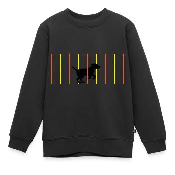 Agility Hunde Sport Hundeschule - Kinder Premium Organic Sweatshirt - Schwarz - Vorne - AI Model Kid Female (0cm)
