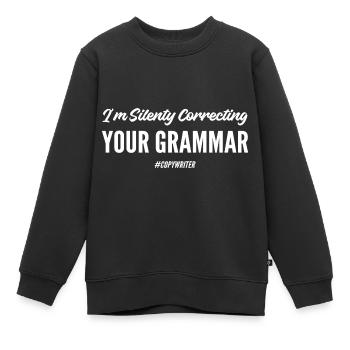 Silently correct columnist Poison - Kids Premium Organic Sweatshirt - black - Front - AI Model Kid Female (0cm)