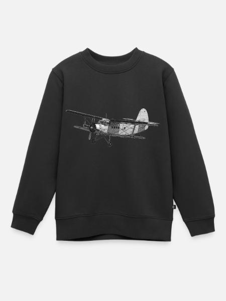 Antonov AN-2 avion biplan AN-2 - Sweat Premium enfant bio - noir