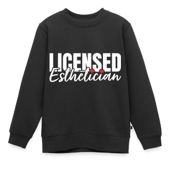 Lizensierte Kosmetikerin - Kinder Premium Organic Sweatshirt - Schwarz - Vorne - AI Model Kid Female (0cm)