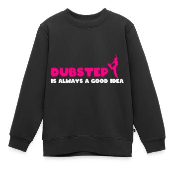 Dubstep-Liebhaber Dubstep-Künstler - Kinder Premium Organic Sweatshirt - Schwarz - Vorne - AI Model Kid Female (0cm)