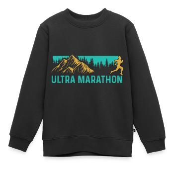 Ultra Marathon Athlete Poison - Sweat Premium enfant bio - noir - Devant - AI Model Kid Female (0cm)