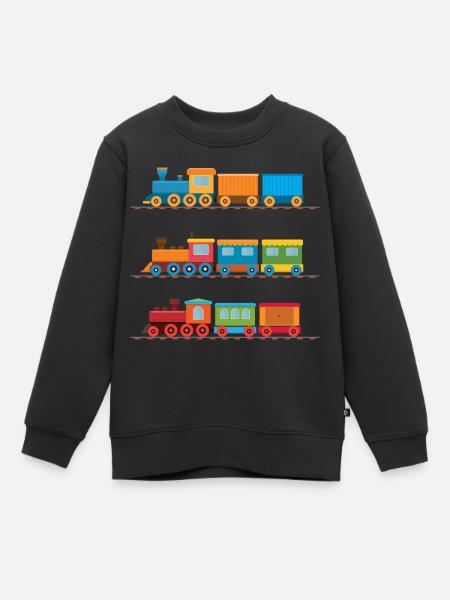 Zug - Kinder Premium Organic Sweatshirt - Schwarz