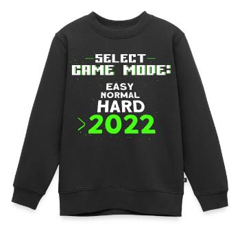 Zocken Gamer Retro Gamer Videospiele Geschenk - Kinder Premium Organic Sweatshirt - Schwarz - Vorne - AI Model Kid Female (0cm)