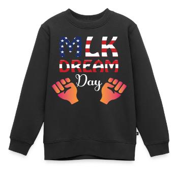 Journée Martin Luther King, Jr. - Sweat Premium enfant bio - noir - Devant - AI Model Kid Female (0cm)