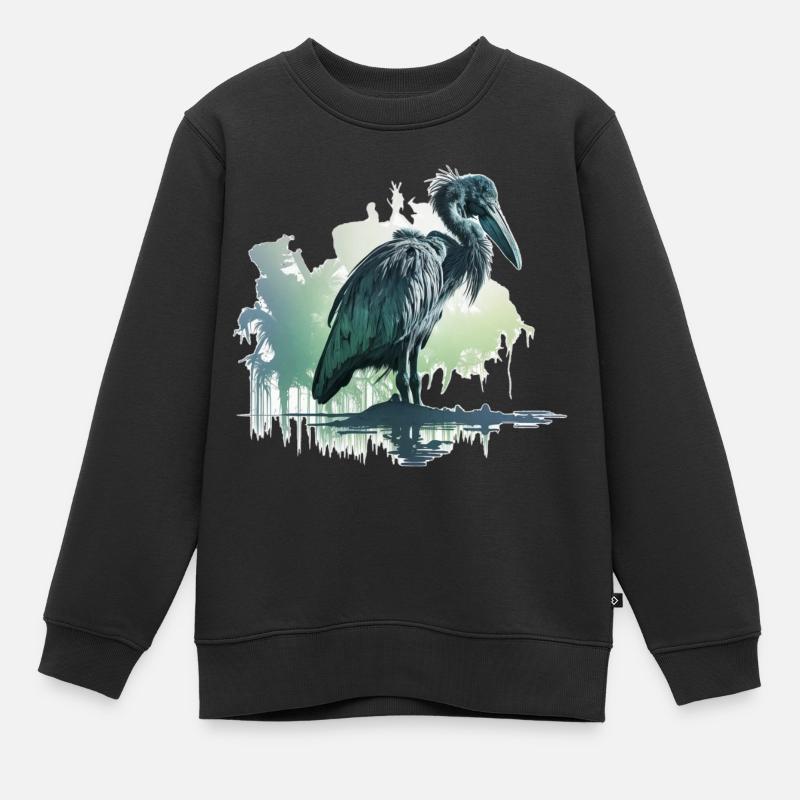 Abu-markub - Sweat Premium enfant bio - noir
