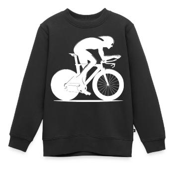 Vélo de route pour hommes Vélo de route Vélo de route Vélo de route - Sweat Premium enfant bio - noir - Devant - AI Model Kid Female (0cm)