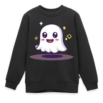 Geist - Kinder Premium Organic Sweatshirt - Schwarz - Vorne - AI Model Kid Female (0cm)