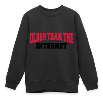 Older than the internet - Sweat Premium enfant bio - noir - Devant - AI Model Kid Female (0cm)