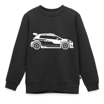 Rallye-Fahrzeug - Kinder Premium Organic Sweatshirt - Schwarz - Vorne - AI Model Kid Female (0cm)