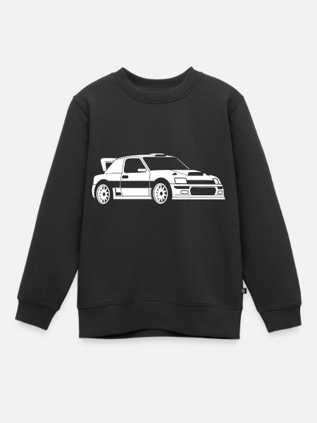 Voiutre de rallye - Sweat Premium enfant bio - noir
