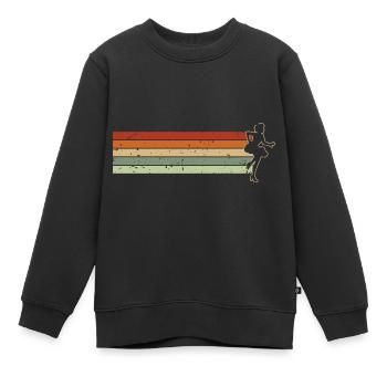 Samba - Kinder Premium Organic Sweatshirt - Schwarz - Vorne - AI Model Kid Female (0cm)