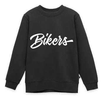 Motards - Sweat Premium enfant bio - noir - Devant - AI Model Kid Female (0cm)