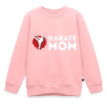 Karate Mama Talentierte Mutter Gift - Kinder Premium Organic Sweatshirt - Rosa - Vorne - AI Model Kid Female (0cm)