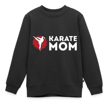 Karate Mama Talented Mother Poison - Kids Premium Organic Sweatshirt - black - Front - AI Model Kid Female (0cm)