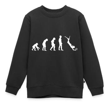 Underwater Rugby Evolution - Kids Premium Organic Sweatshirt - black - Front - AI Model Kid Female (0cm)
