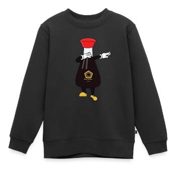 Sauce de soja Tamponner Sushi Halloween Nourriture asiatique drôle - Sweat Premium enfant bio - noir - Devant - AI Model Kid Female (0cm)