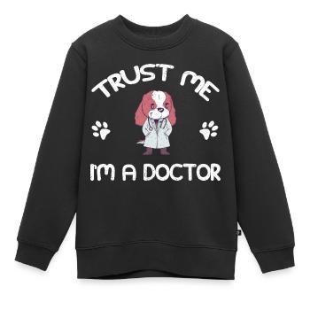 Médecin médecin spécialiste médecin - Sweat Premium enfant bio - noir - Devant - AI Model Kid Female (0cm)