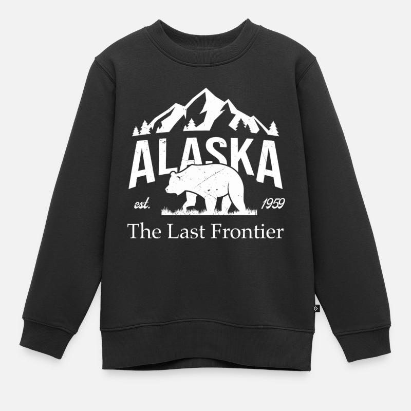 Alaska - Sweat Premium enfant bio - noir