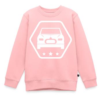 Auto - Wagen - Automobile - Style - Kinder Premium Organic Sweatshirt - Rosa - Vorne - AI Model Kid Female (0cm)