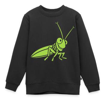 Heuschrecke - Kinder Premium Organic Sweatshirt - Schwarz - Vorne - AI Model Kid Female (0cm)