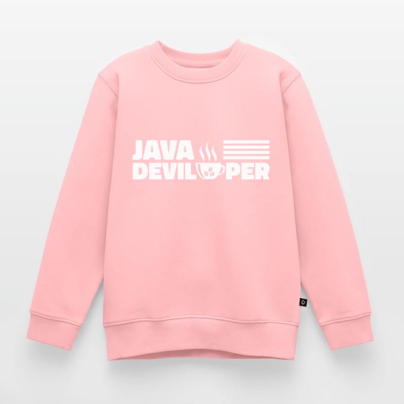 Java Developer with Coffee Kinder Premium Organic Sweatshirt