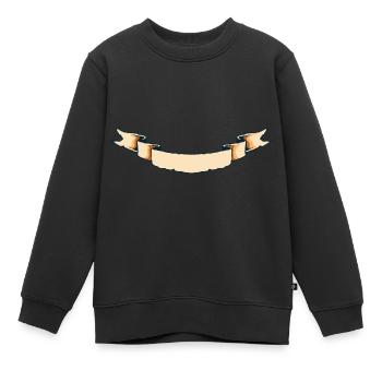 Banner - Kinder Premium Organic Sweatshirt - Schwarz - Vorne - AI Model Kid Female (0cm)