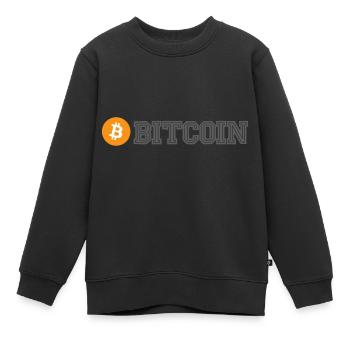 Bitcoin (Bitcoin) - Kinder Premium Organic Sweatshirt - Schwarz - Vorne - AI Model Kid Female (0cm)