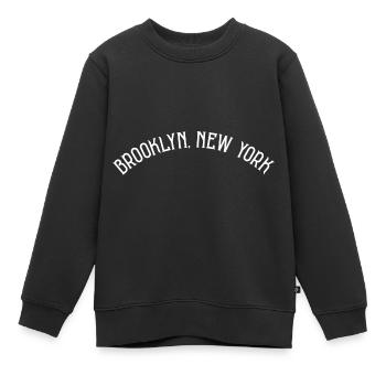 Brooklyn New York - Kids Premium Organic Sweatshirt - black - Front - AI Model Kid Female (0cm)