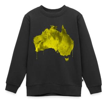 australien - Kinder Premium Organic Sweatshirt - Schwarz - Vorne - AI Model Kid Female (0cm)