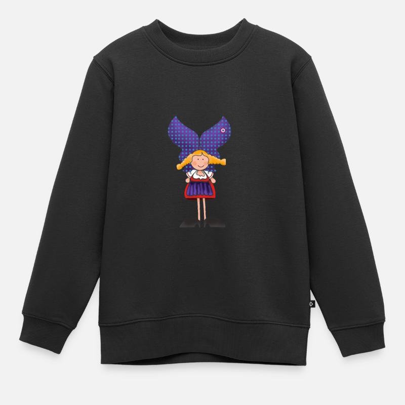 Alsacienne - Sweat Premium enfant bio - noir