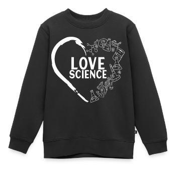 Chimie Biochimie - Sweat Premium enfant bio - noir - Devant - AI Model Kid Female (0cm)