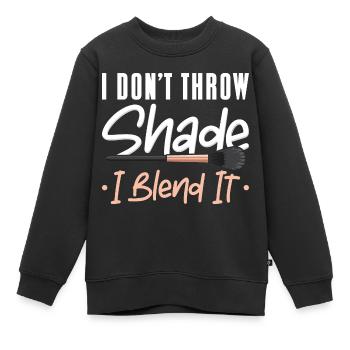 Ich werfe keinen Schatten - Kinder Premium Organic Sweatshirt - Schwarz - Vorne - AI Model Kid Female (0cm)