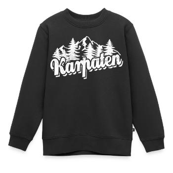Karpaten - Wald und Berge Wandern Erholung - Kinder Premium Organic Sweatshirt - Schwarz - Vorne - AI Model Kid Female (0cm)