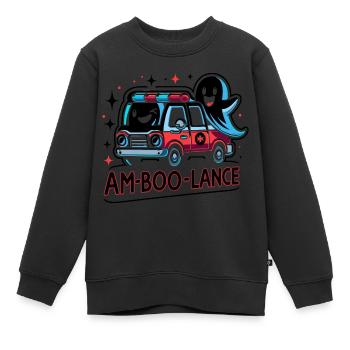 Am-Boo-Lance Ambulancier ambulancier ambulanciers ambulanciers EMS Hallo - Sweat Premium enfant bio - noir - Devant - AI Model Kid Female (0cm)