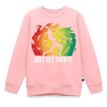 Stabhochspringer-Geschenk - Kinder Premium Organic Sweatshirt - Rosa - Vorne - AI Model Kid Female (0cm)