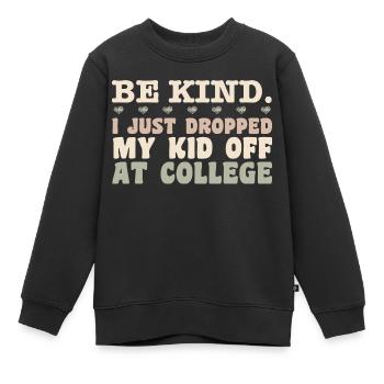 Kid Leaving For College - Mom Kid Going To College - Sweat Premium enfant bio - noir - Devant - AI Model Kid Female (0cm)