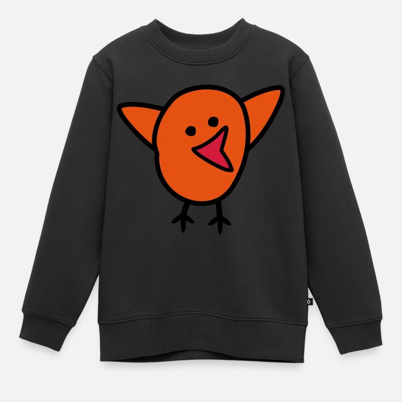 Vogel - Kinder Premium Organic Sweatshirt - Schwarz